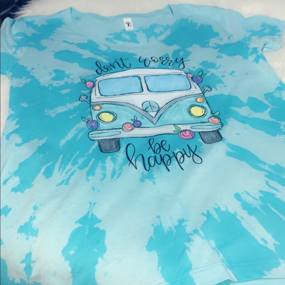 XL New Women’s Cut Don’t Worry, Be Happy T-Shirt
